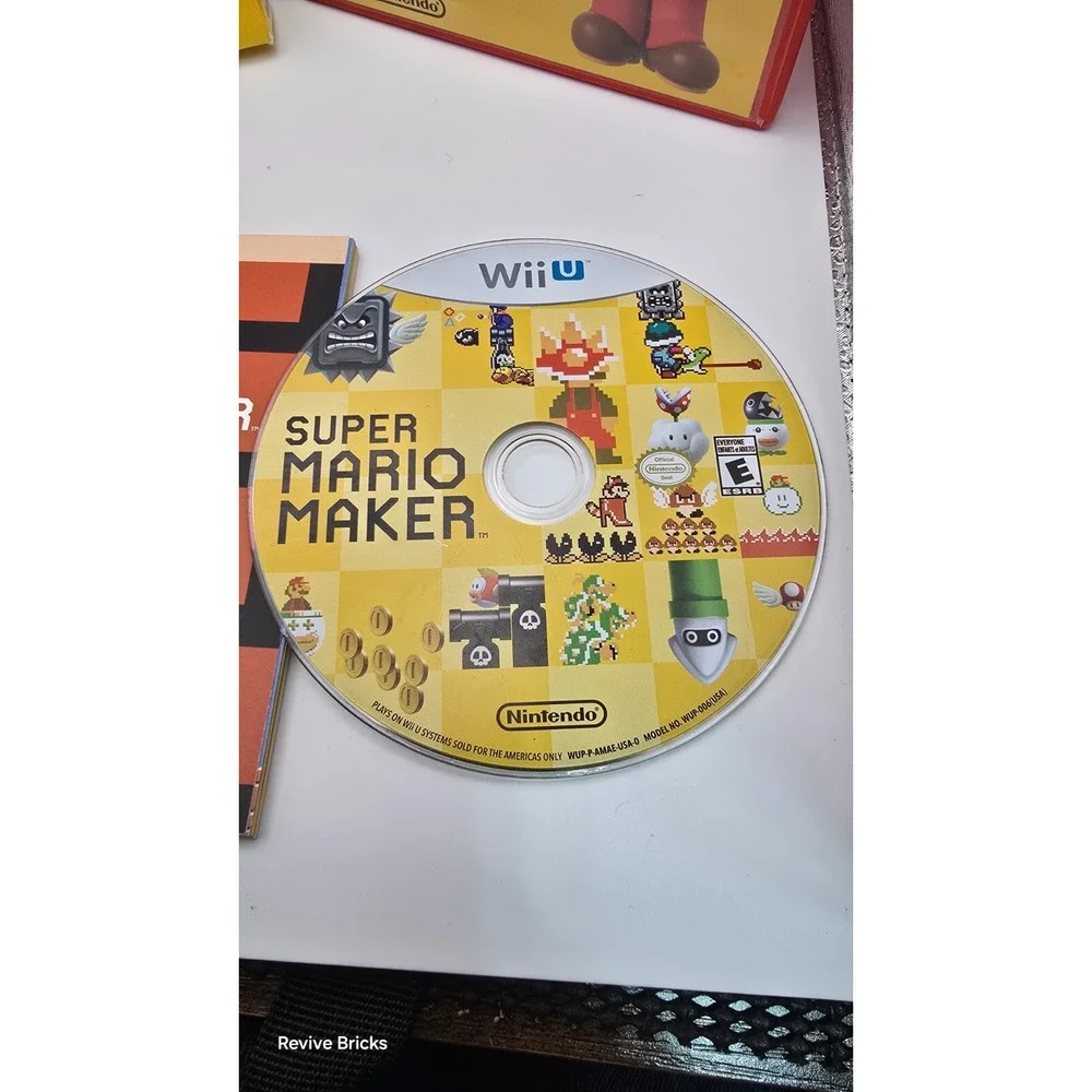Super Mario Maker Wii U CIB Nintendo Wii U 2015 Complete with Slipcover & Manual
